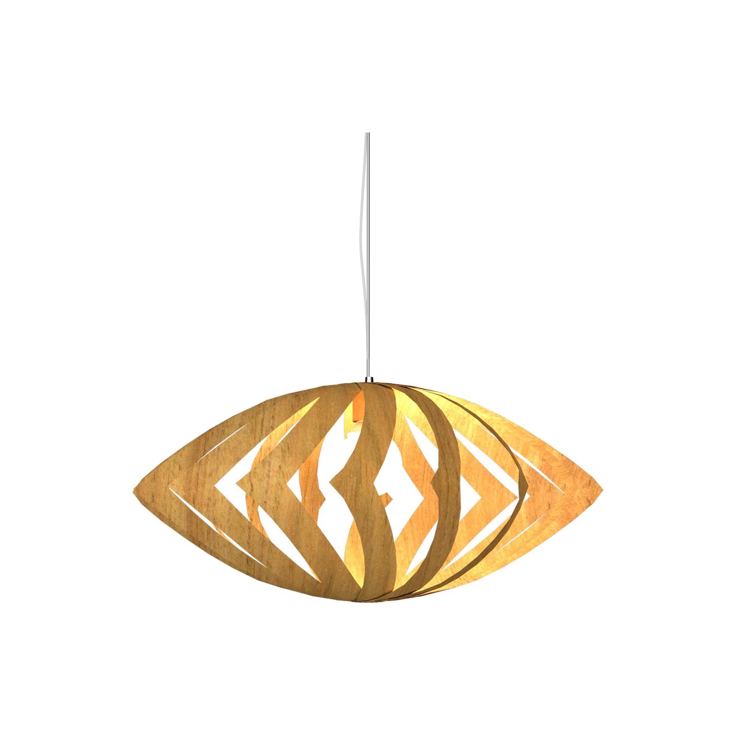 Versatile Pendant Light in Louro Freijo (Small).