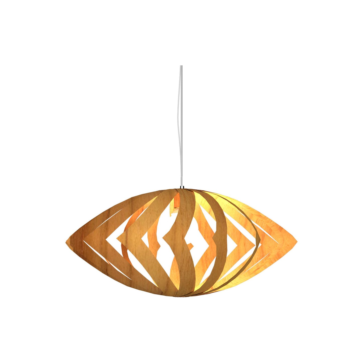 Versatile Pendant Light in Teak (Small).