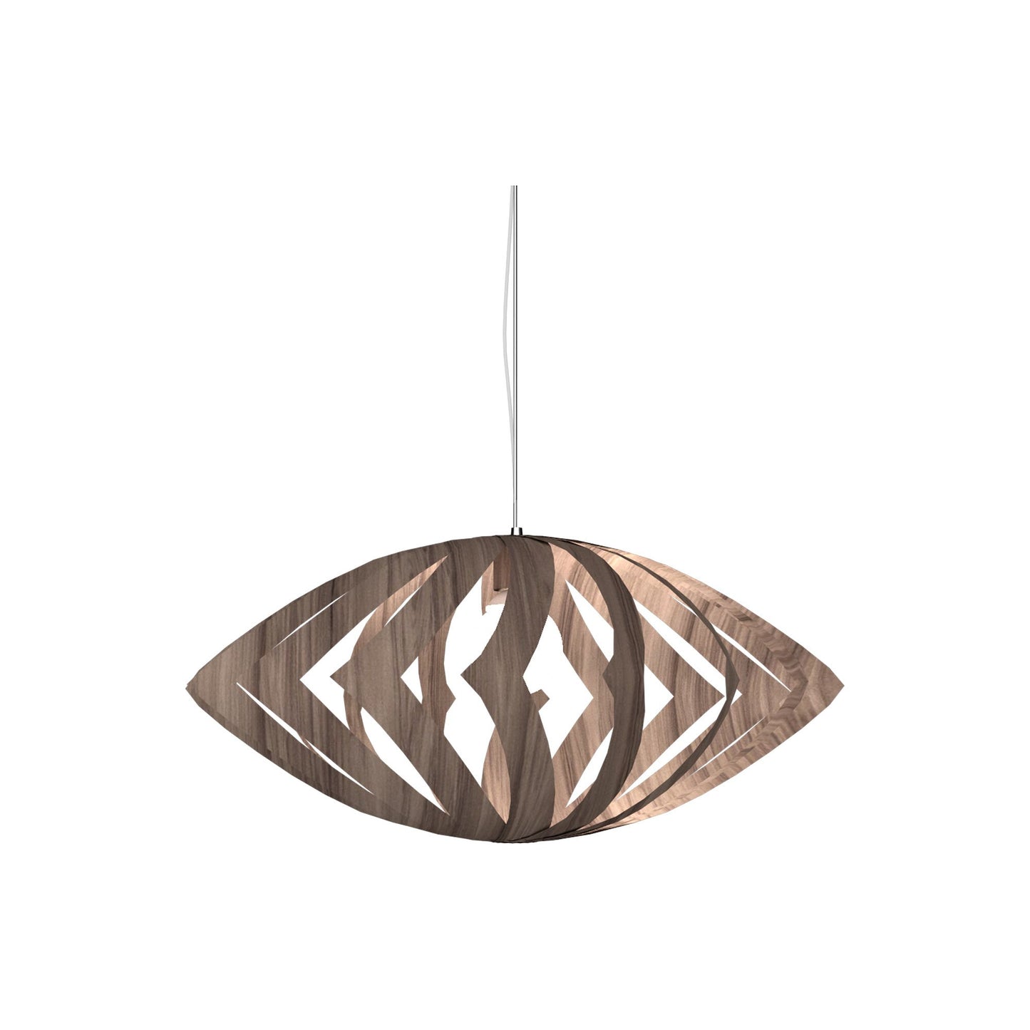 Versatile Pendant Light in American Walnut (Small).