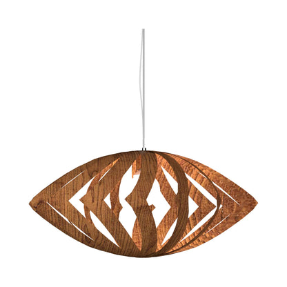 Versatile Pendant Light in Imbuia (Large).