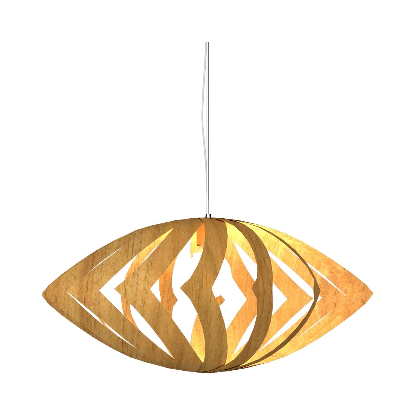Versatile Pendant Light in Louro Freijo (Large).