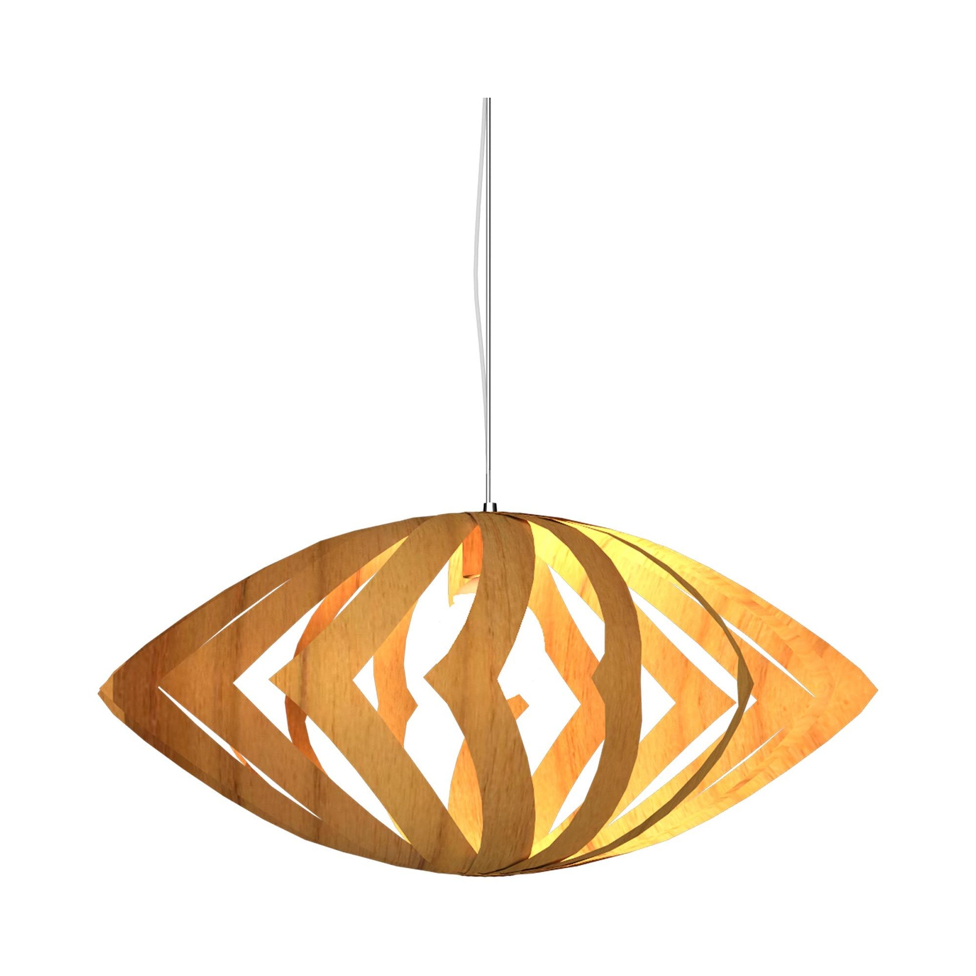 Versatile Pendant Light in Teak (Large).