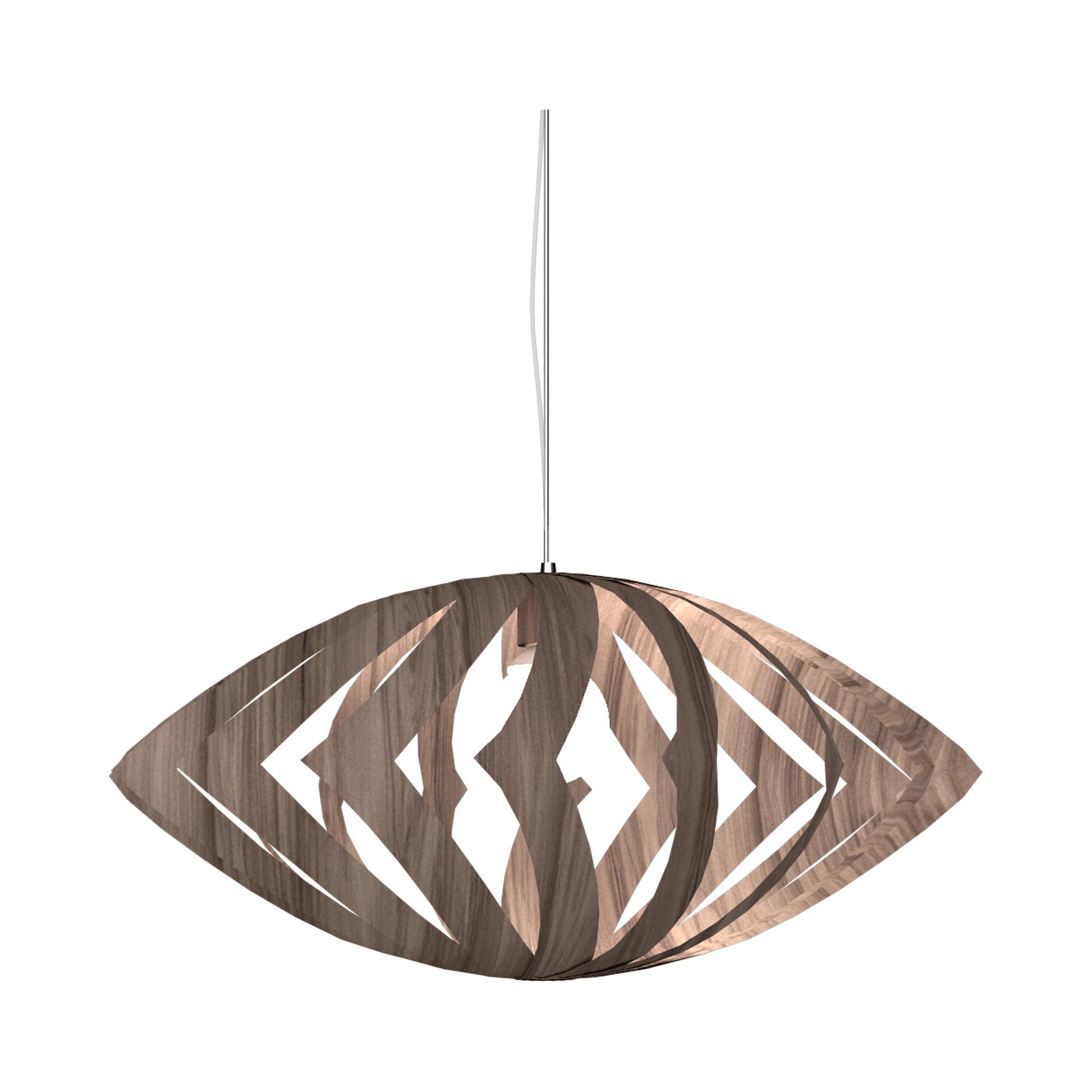 Versatile Pendant Light in American Walnut (Large).