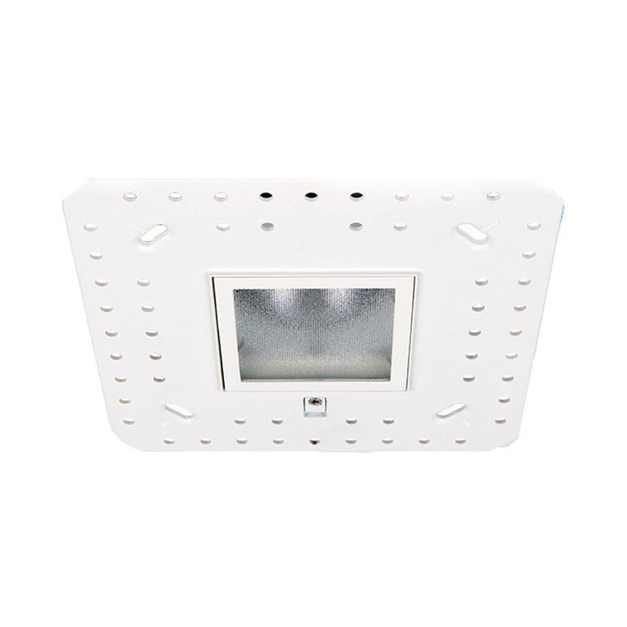 Aether 2 Inch Adjustable Trimless Square LED Recessed Trim in White.