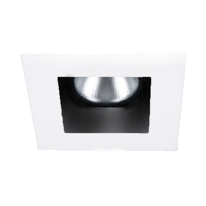 Aether 2 Inch Downlight Square LED Recessed Trim in Black/White.