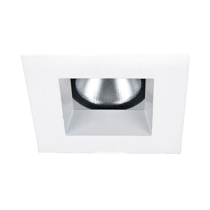 Aether 2 Inch Downlight Square LED Recessed Trim in Brushed Nickel.