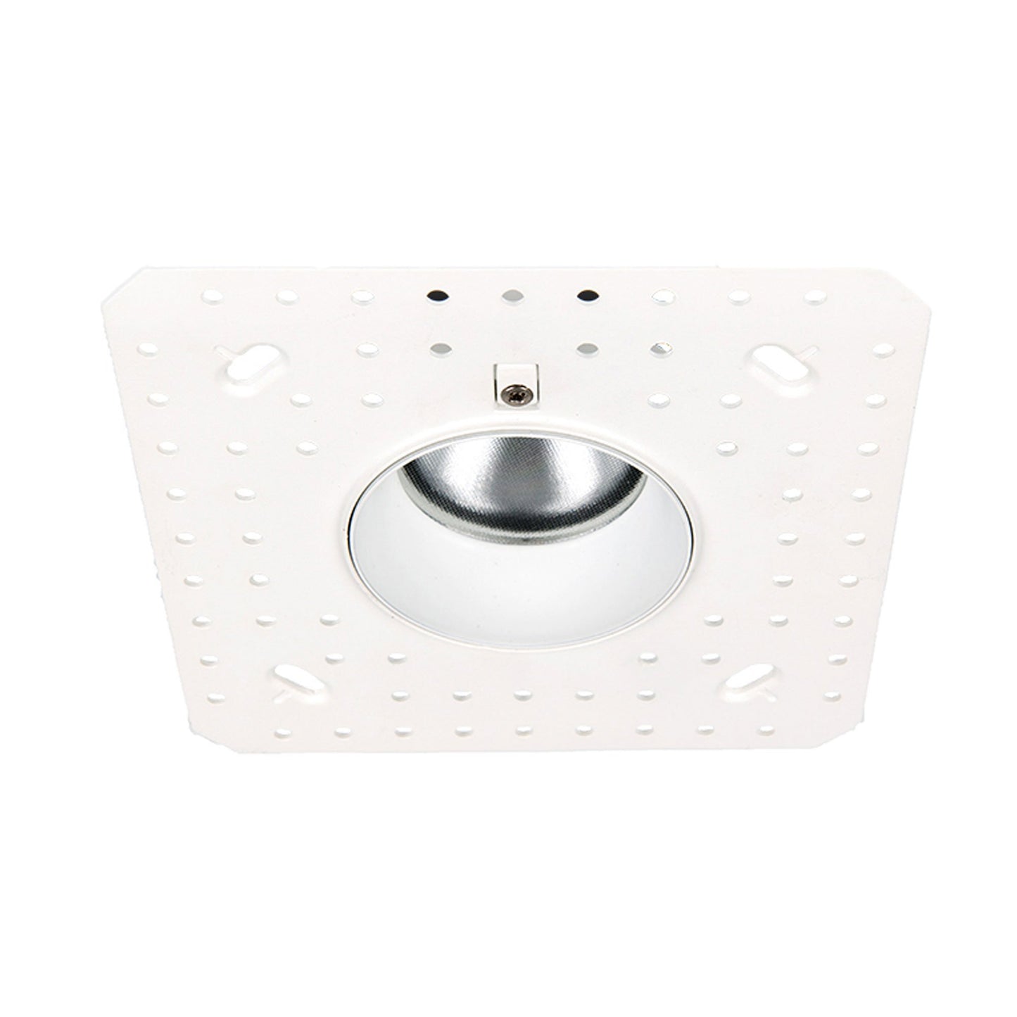 Aether 2 Inch Downlight Trimless Round LED Recessed Trim in White.