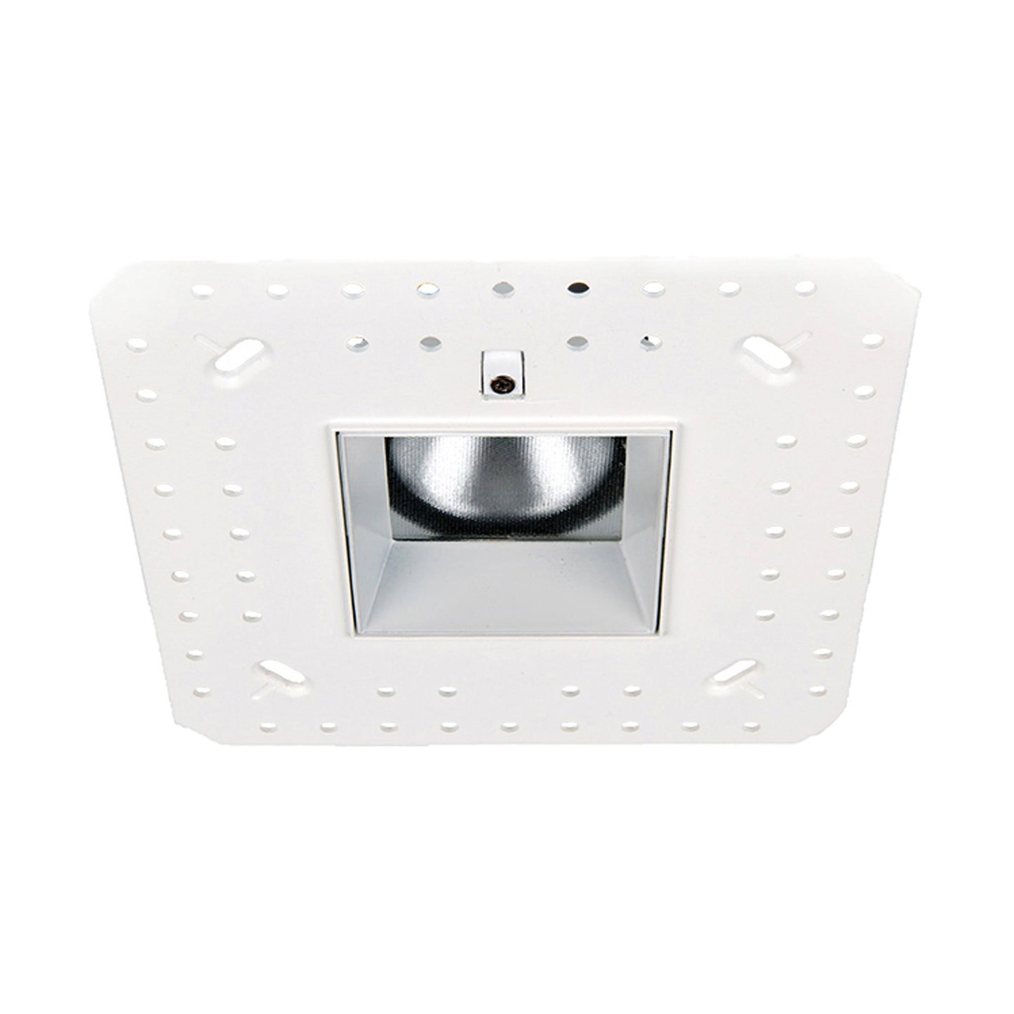 Aether 2 Inch Downlight Trimless Square LED Recessed Trim in White.