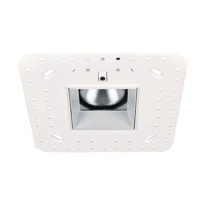 Aether 2 Inch Downlight Trimless Square LED Recessed Trim in White.
