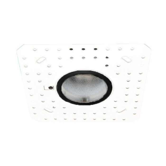 Aether 2 Inch Wall Wash Trimless Round LED Recessed Trim in Black.