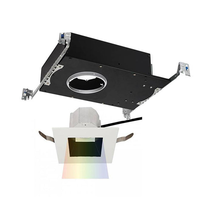 Aether 3.5 Inch Downlight Square LED Recessed Trim in Black/White (Color Changing).