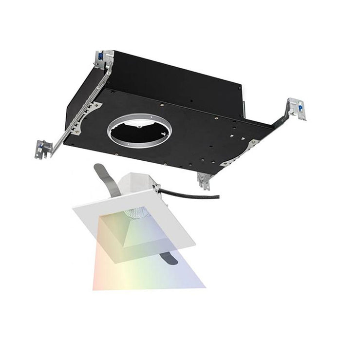 Aether 3.5 Inch Downlight Square LED Recessed Trim in Haze White (Color Changing).