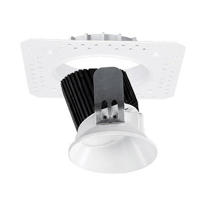 Aether 3.5 Inch Wall Wash Trimless Round LED Recessed Trim in Black.