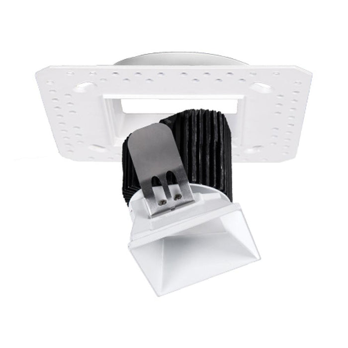 Aether 3.5 Inch Wall Wash Trimless Square LED Recessed Trim in Black.