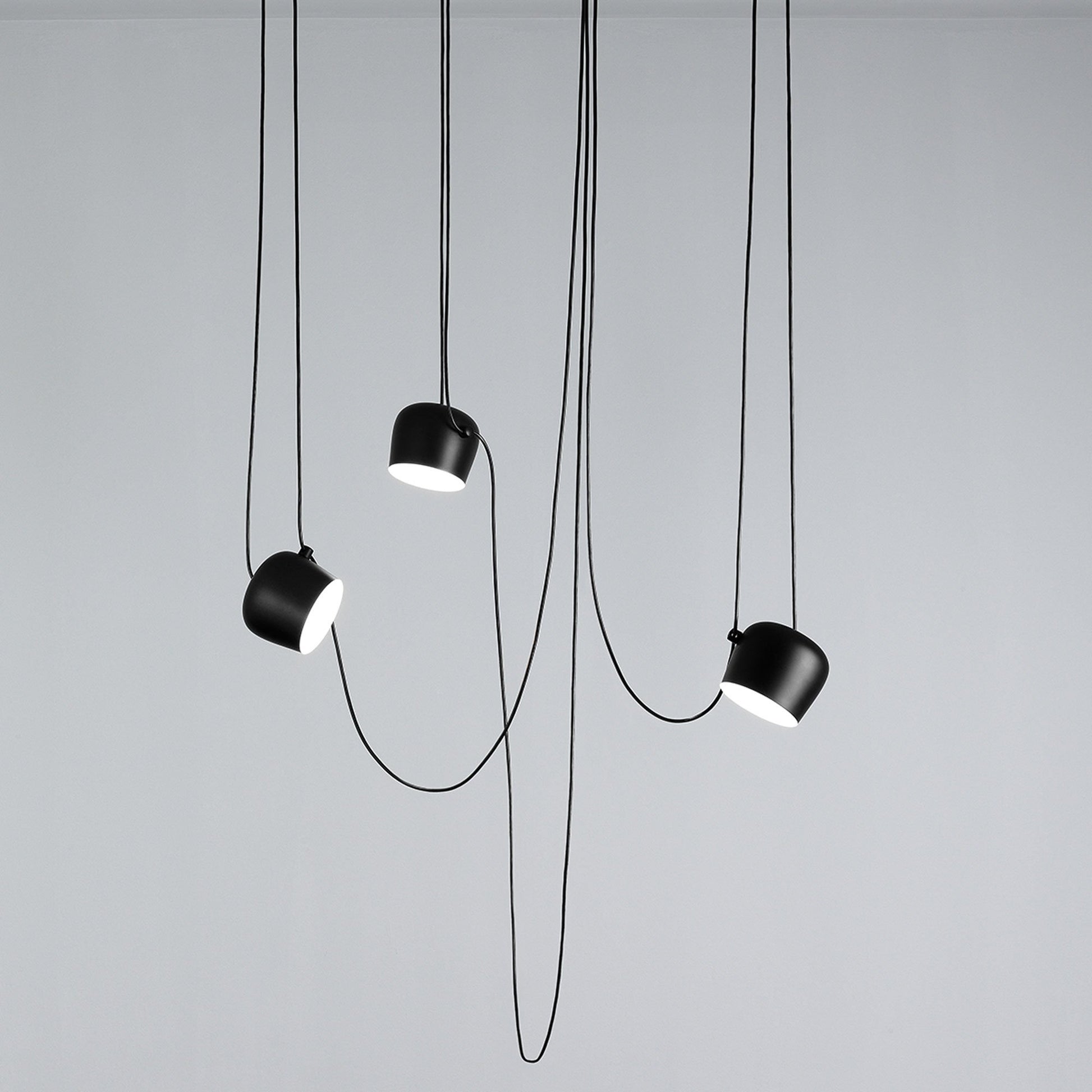 Aim LED Multi Light Pendant Light 3 Light / Black.