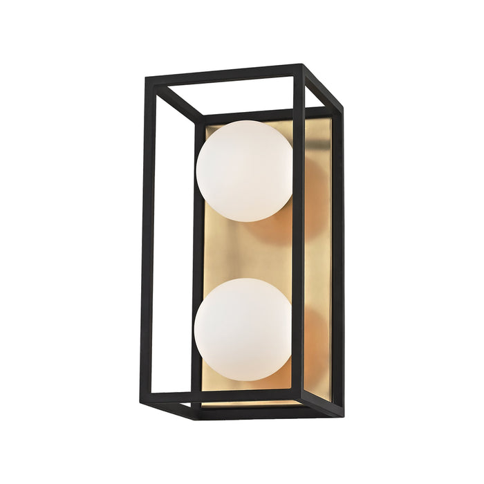 Aira LED Bath Vanity Light in Aged Brass (2-Light).