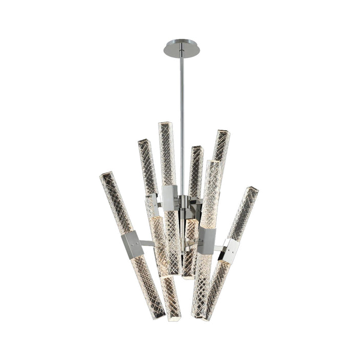 Apollo LED Convergent Chandelier in Polished Chrome.