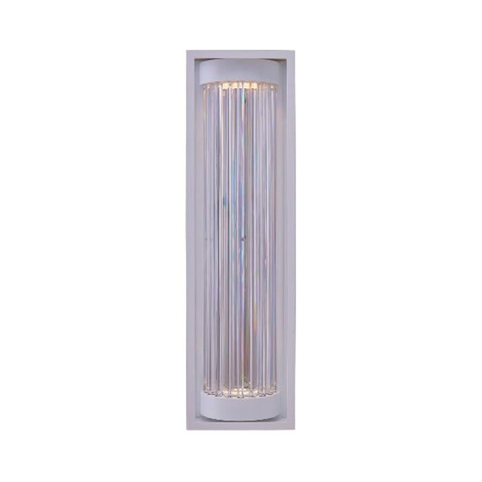 Cilindro Esterno Outdoor LED Wall Light in Matte White (Large).