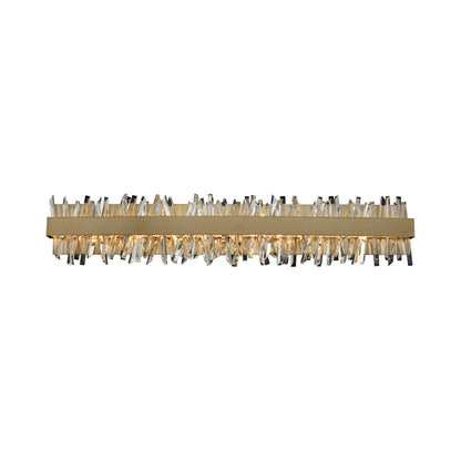 Glacier LED ADA Vanity Wall Light in Brushed Champagne Gold (38-Inch).