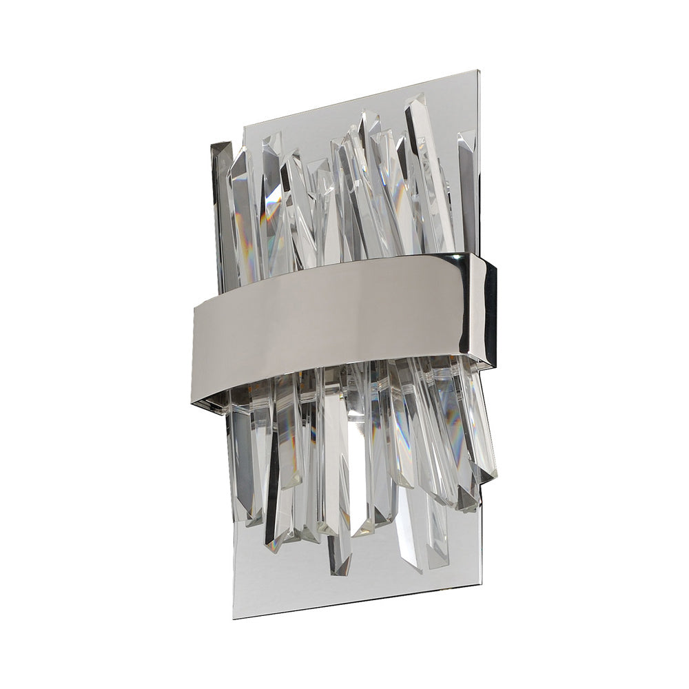 Glacier LED ADA Wall Light in Chrome.