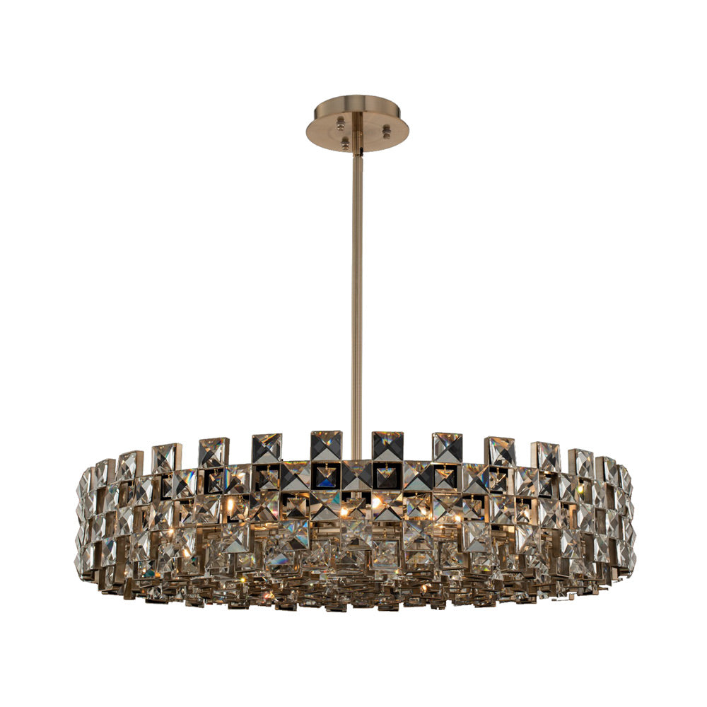 Piazze Pendant Light in Brushed Champagne Gold (Large).