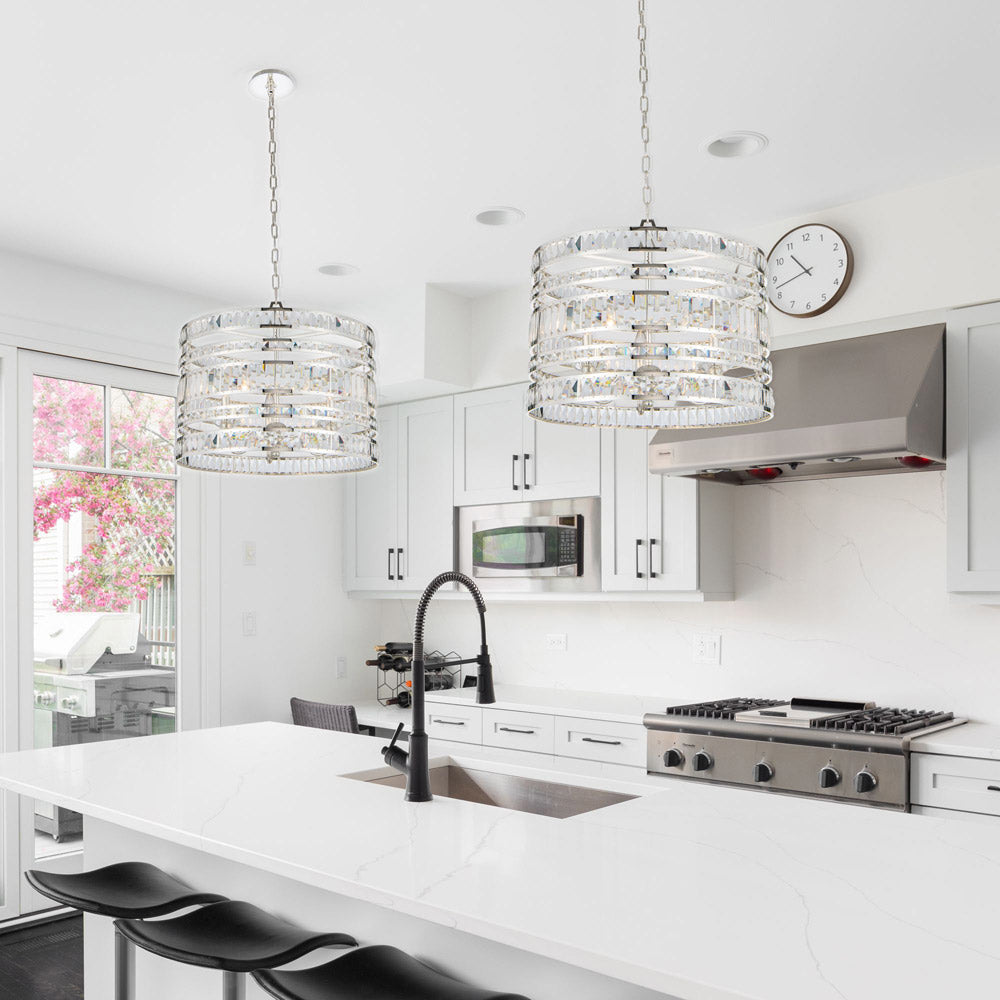 Stratto Pendant Light in kitchen.