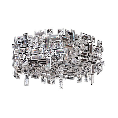 Vermeer Hex Flush Mount Ceiling Light.