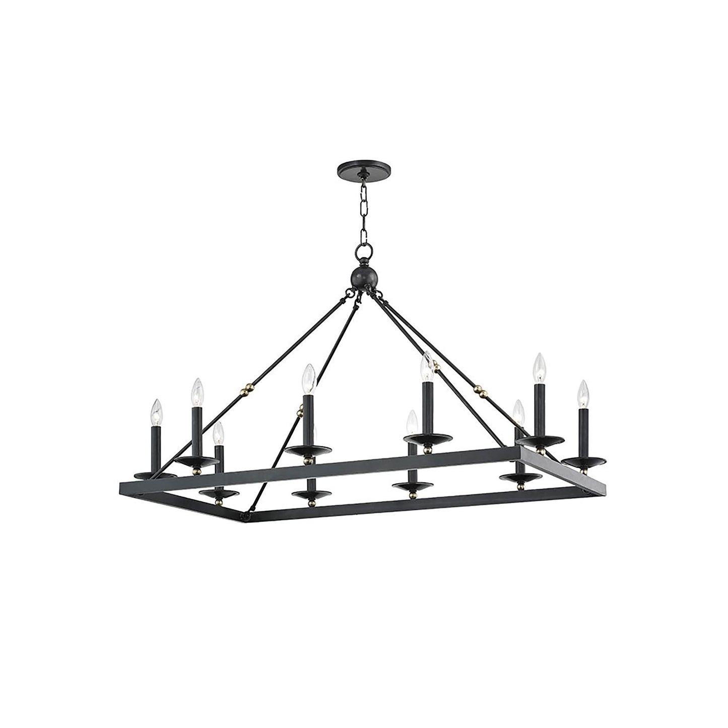 Allendale Chandelier in 10-Light/Aged Old Bronze.