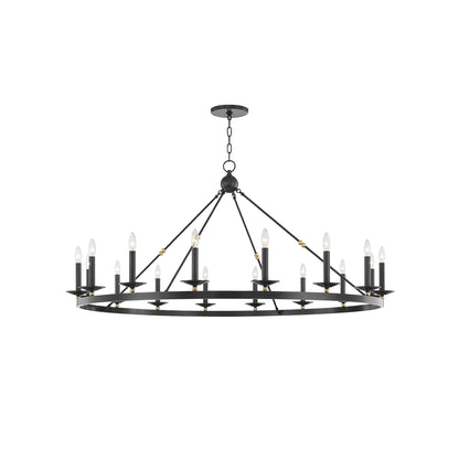 Allendale Chandelier in 16-Light/Aged Old Bronze.