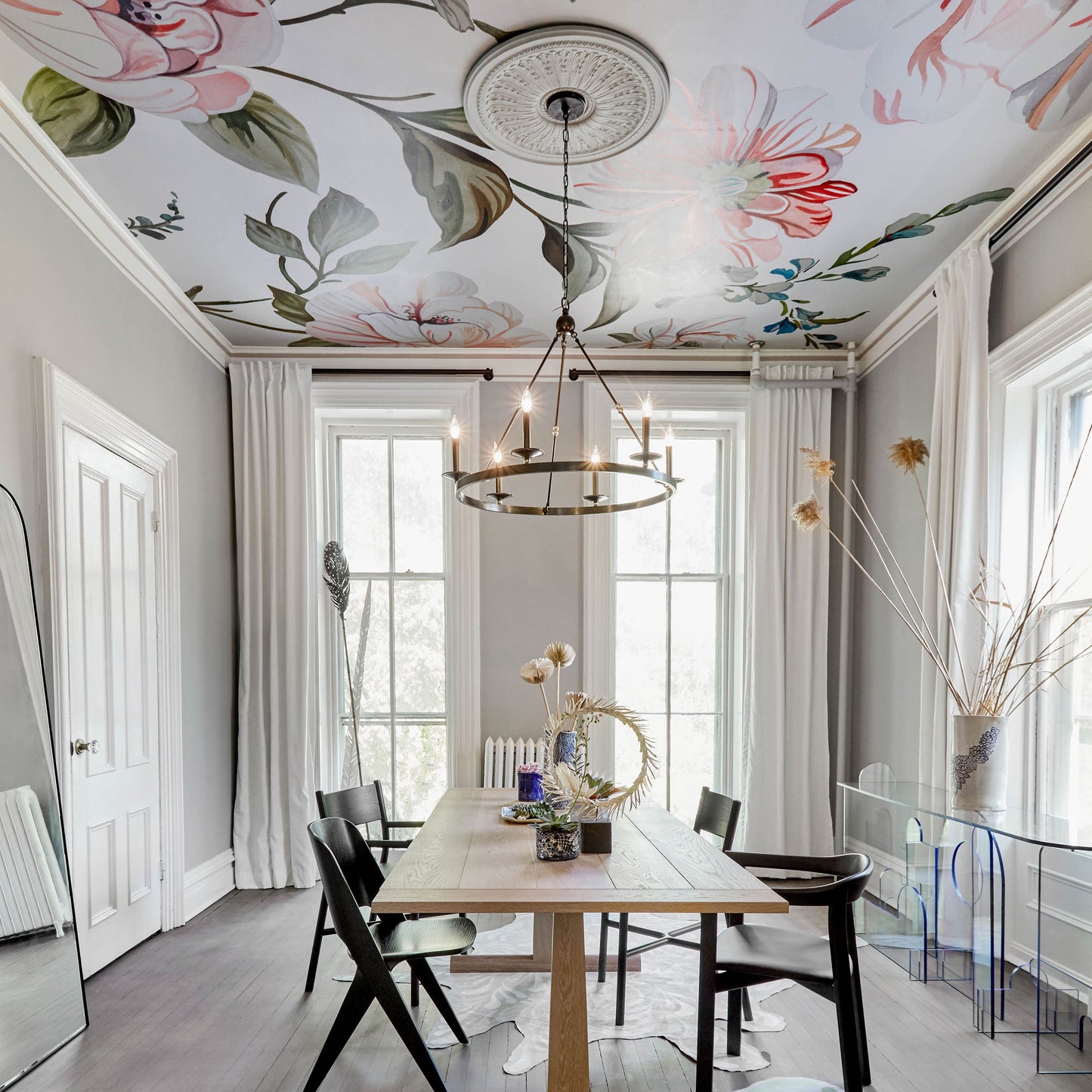 Allendale Chandelier in dining room.