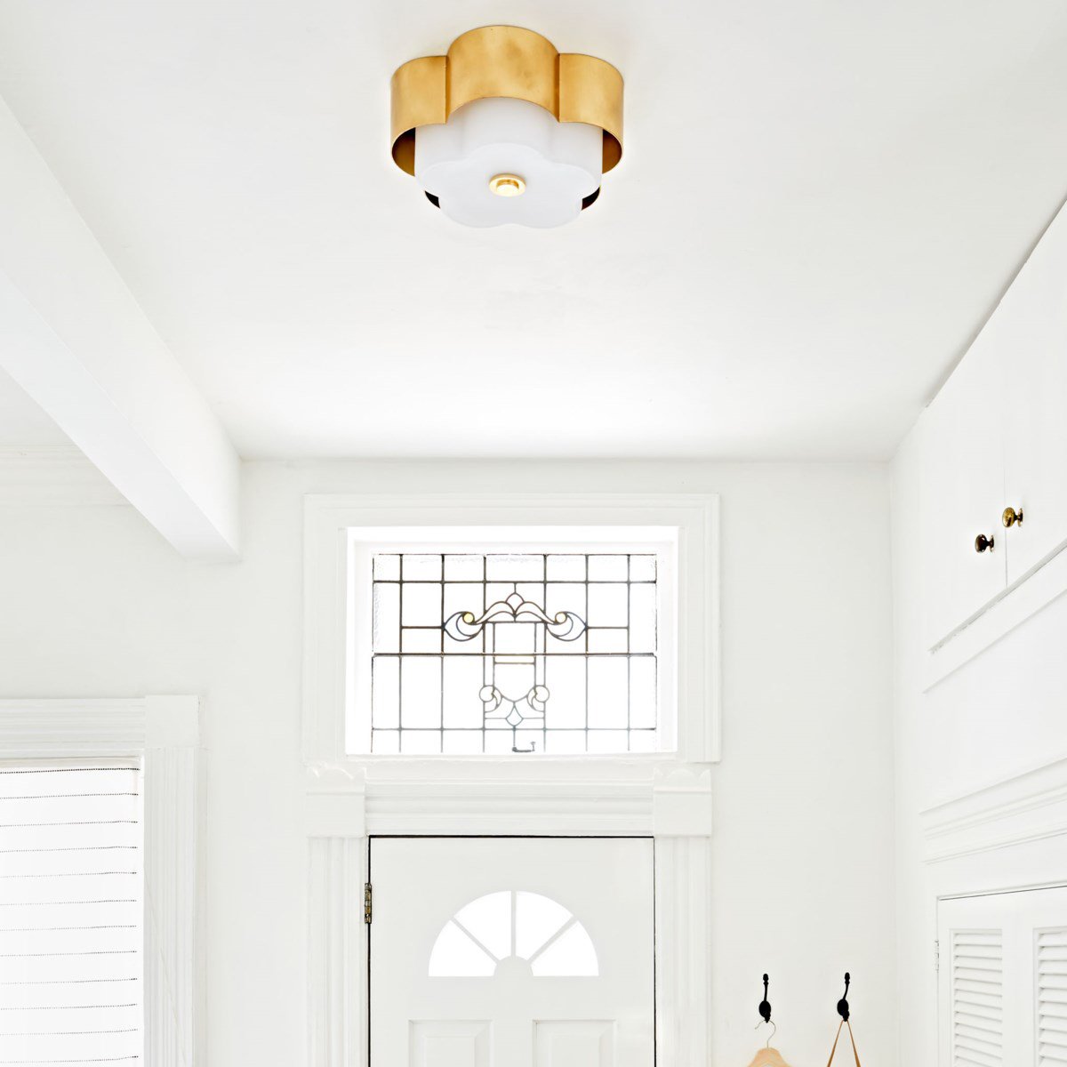 Allure Flush Mount Ceiling Light in bathroom.