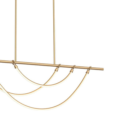 Aryas LED Linear Pendant Light in Detail.