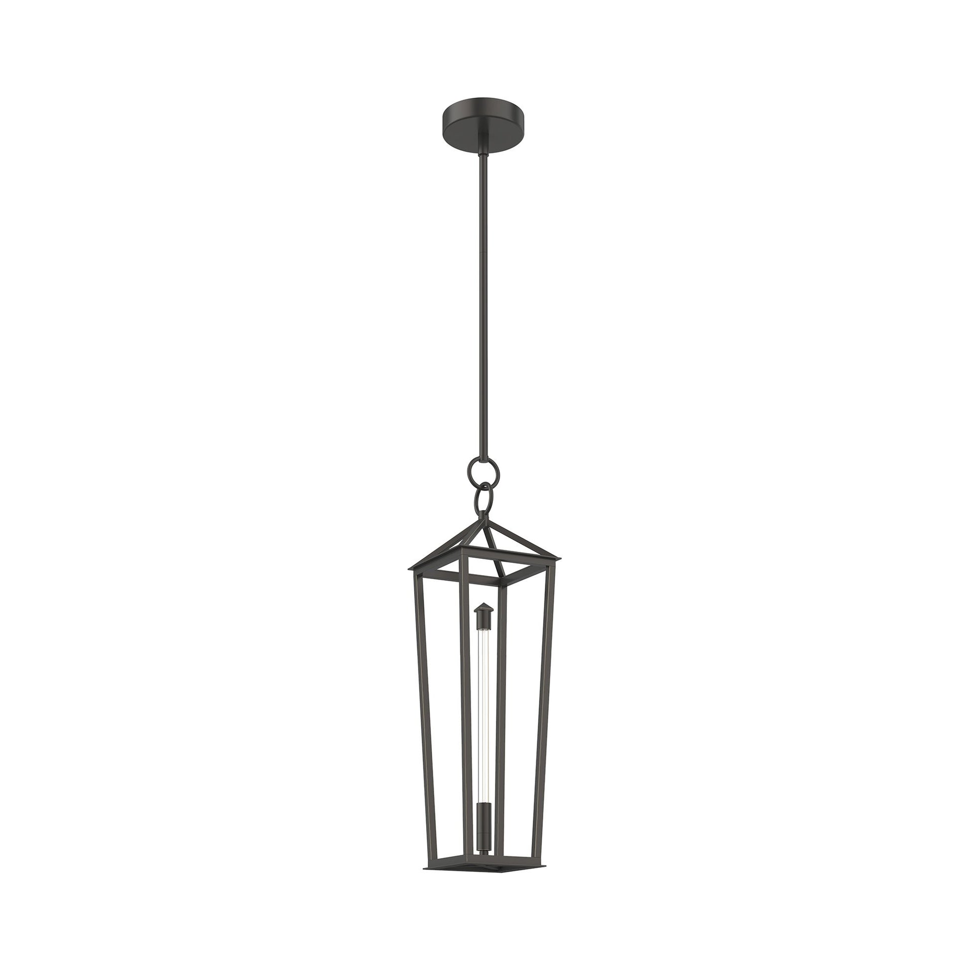 Delphine LED Pendant Light in Small/Urban Bronze.