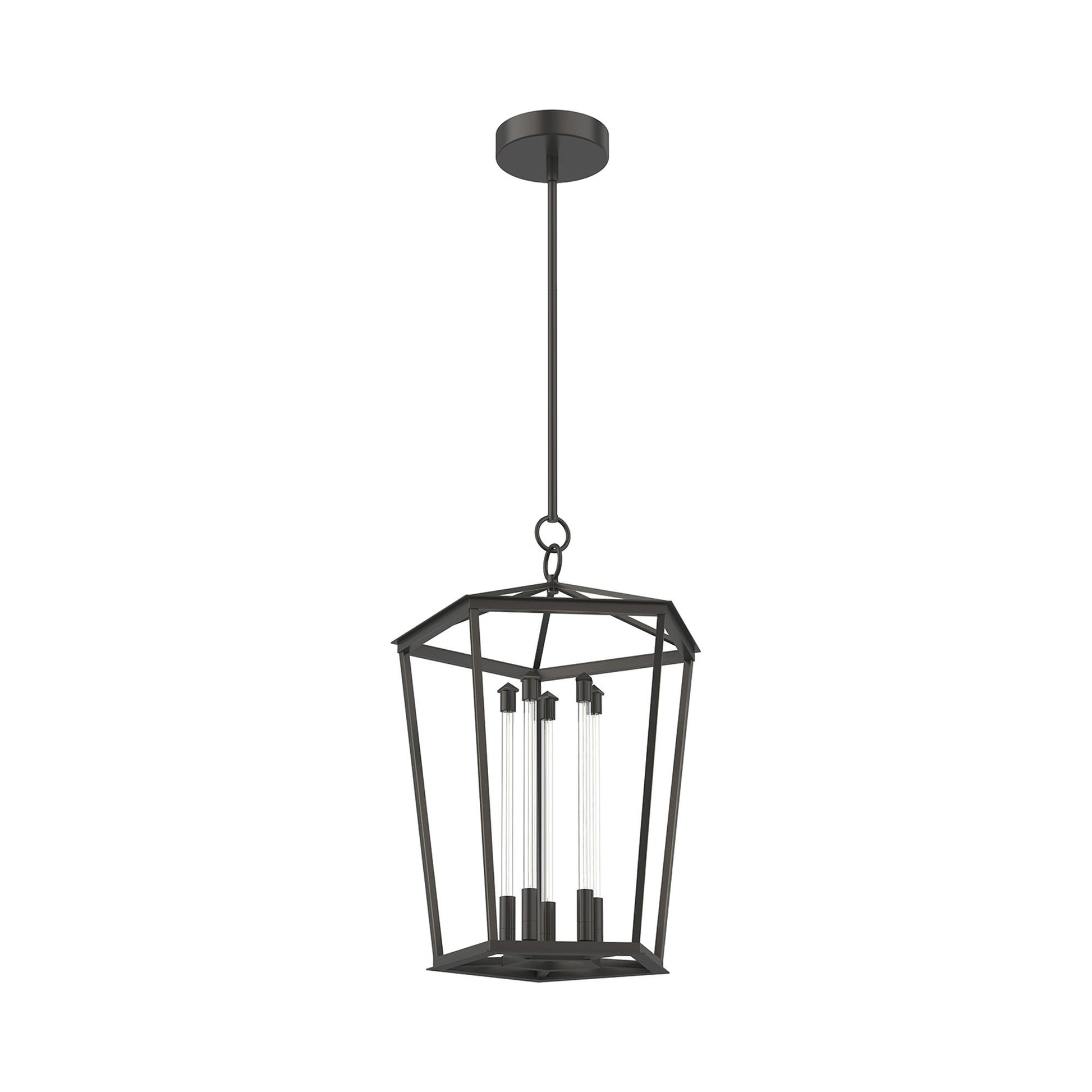Delphine LED Pendant Light in Medium/Urban Bronze.
