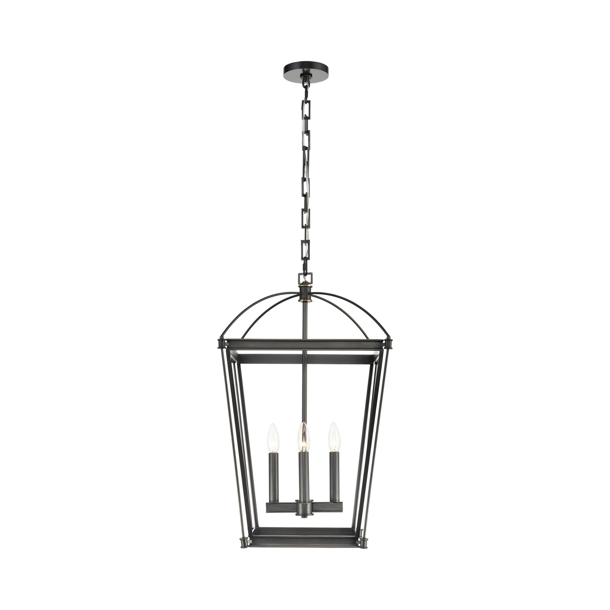 Manor Foyer Pendant Light in Medium/Urban Bronze.