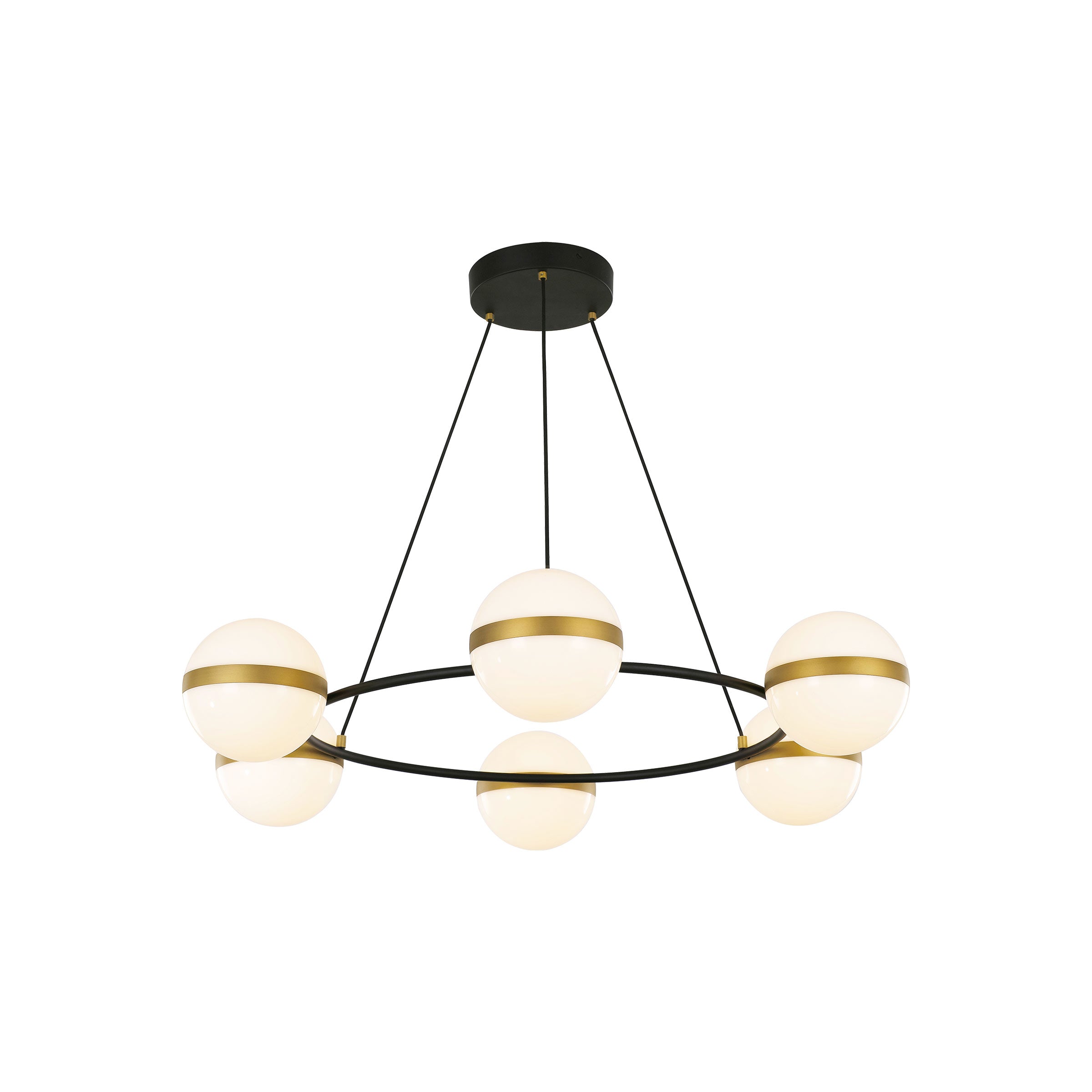 Hdc 4 Light 4 Rings Stainless Steel Gold Led Ring Chandelier Hanging Lamp -  A2b International Private Limited at Rs 23599.00, New Delhi | ID:  2852935735055