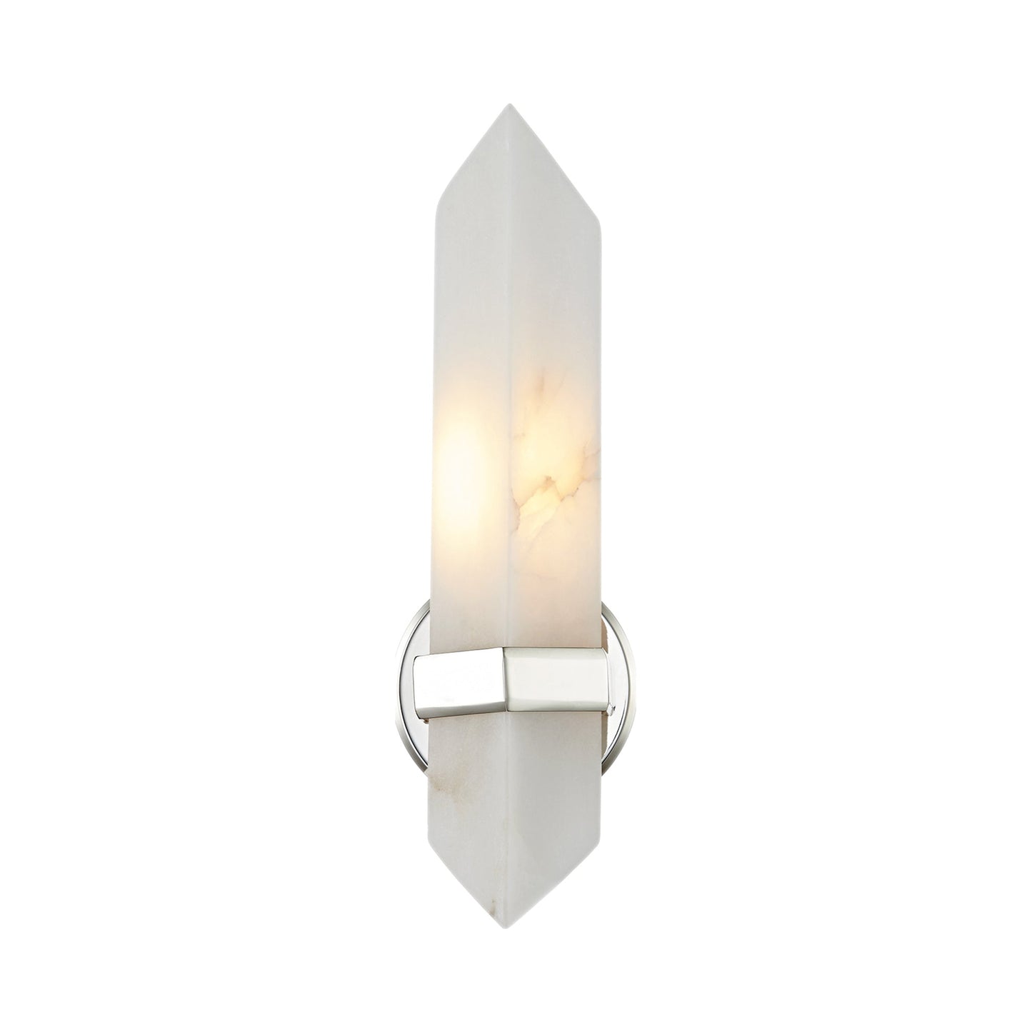 Valencia Wall Light in Polished Nickel (1-Light).