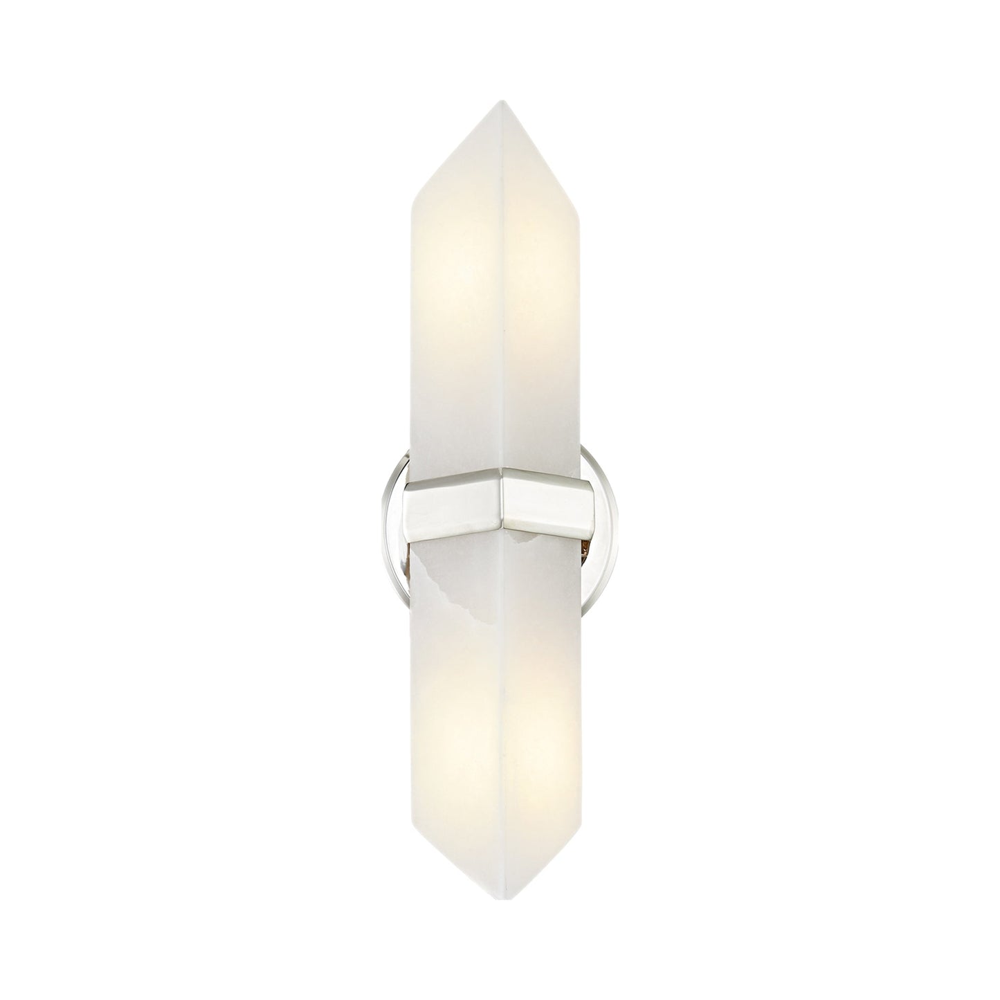 Valencia Wall Light in Polished Nickel (2-Light).