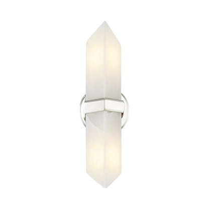 Valencia Wall Light in Polished Nickel (2-Light).