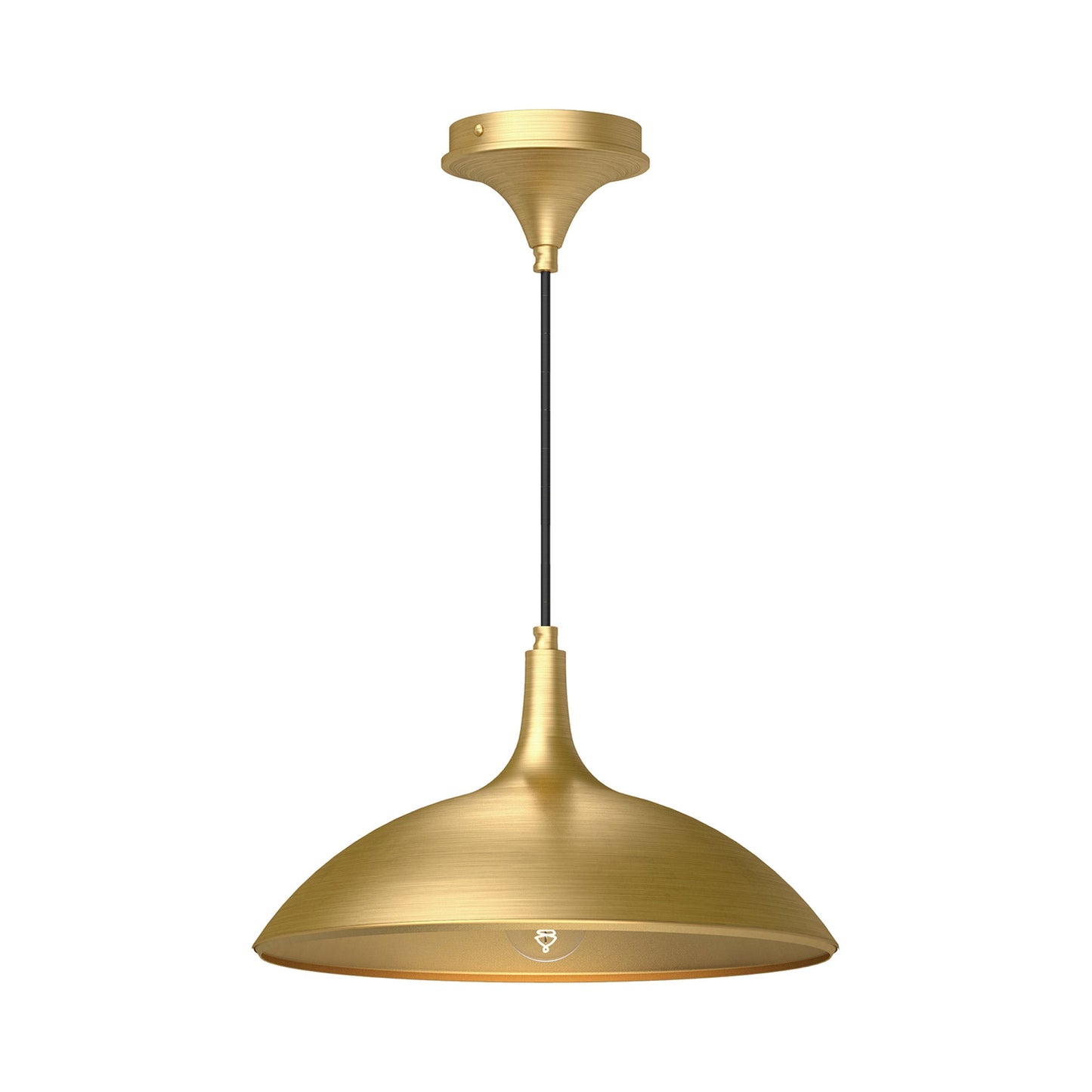 Abel Pendant Light in Brushed Gold.