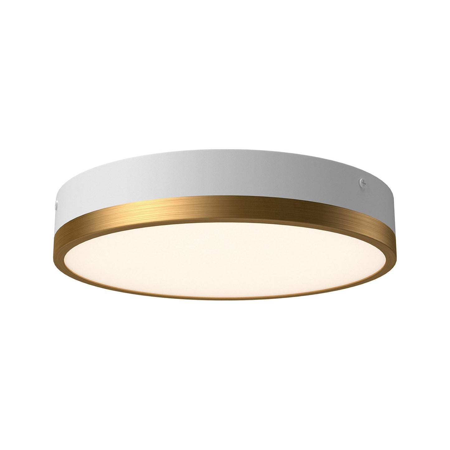 Adelaide LED Flush Mount Ceiling Light in Aged Gold/White (Small).