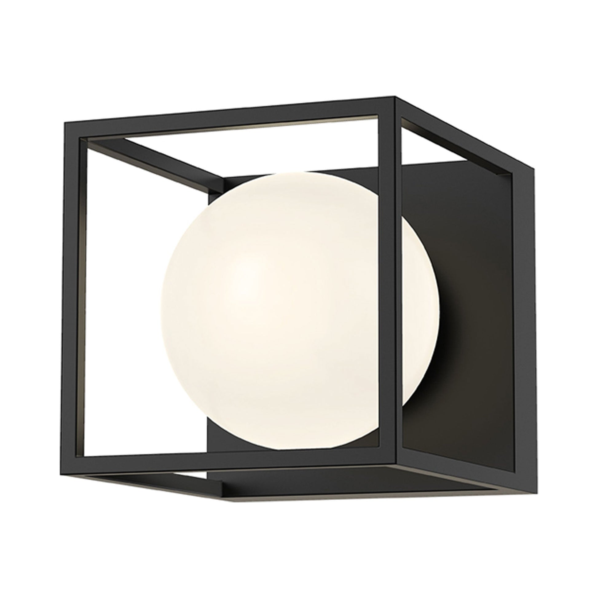 Amelia Bath Wall Light in Matte Black.