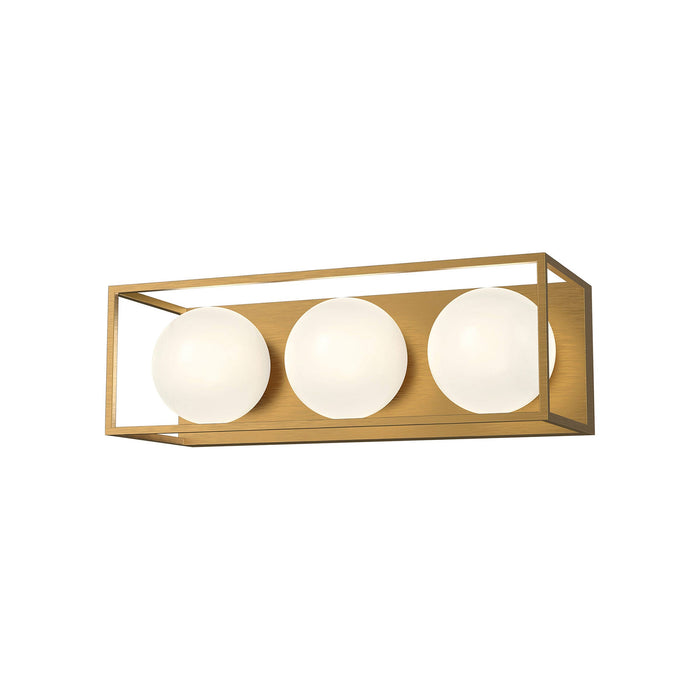 Amelia Vanity Wall Light in Aged Gold (3-Light).