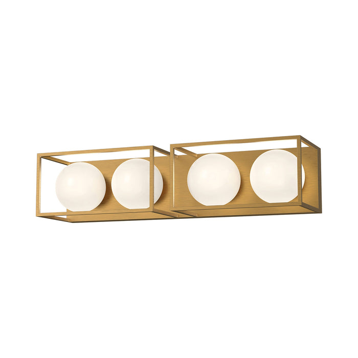 Amelia Vanity Wall Light in Aged Gold (4-Light).