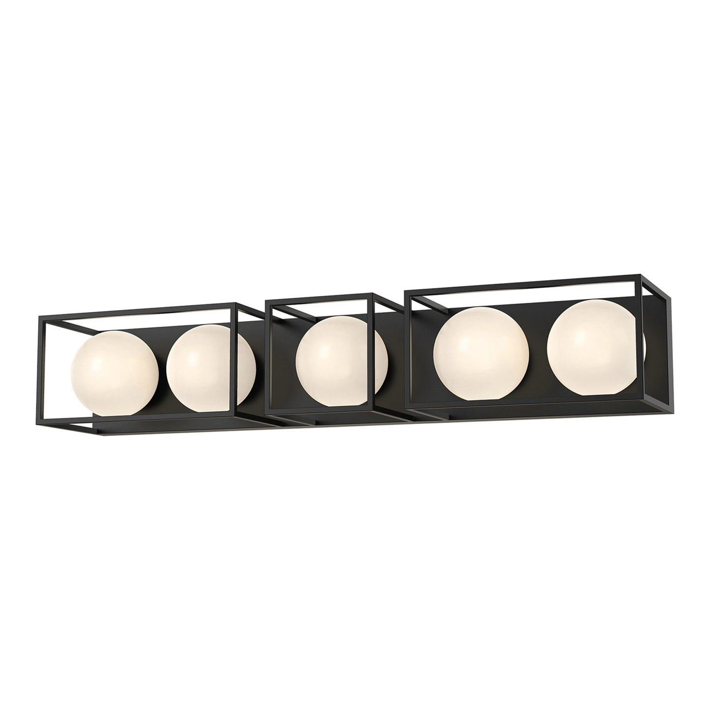 Amelia Vanity Wall Light in Matte Black (5-Light).