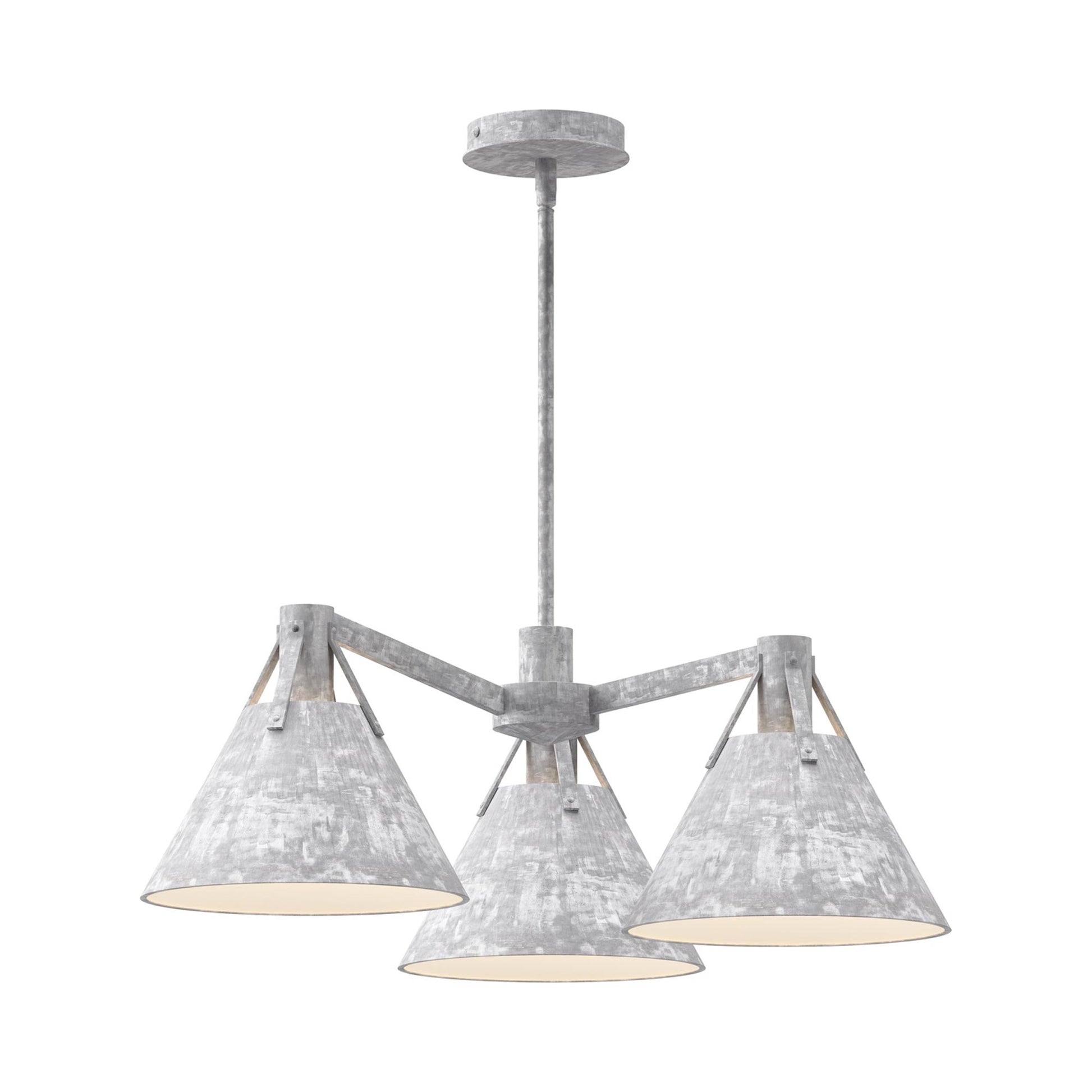 Archer Chandelier in Steel.