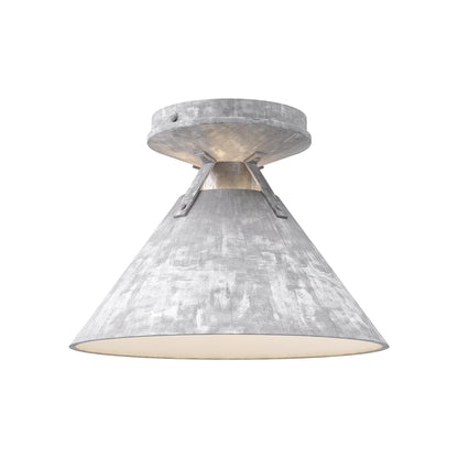 Archer Semi Flush Mount Ceiling Light in Steel (7-Inch).