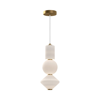 Bijou LED Pendant Light in Aged Gold (19.38-Inch).