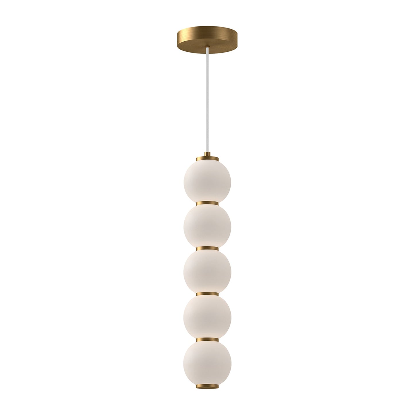 Bijou LED Pendant Light in Aged Gold (21.25-Inch).