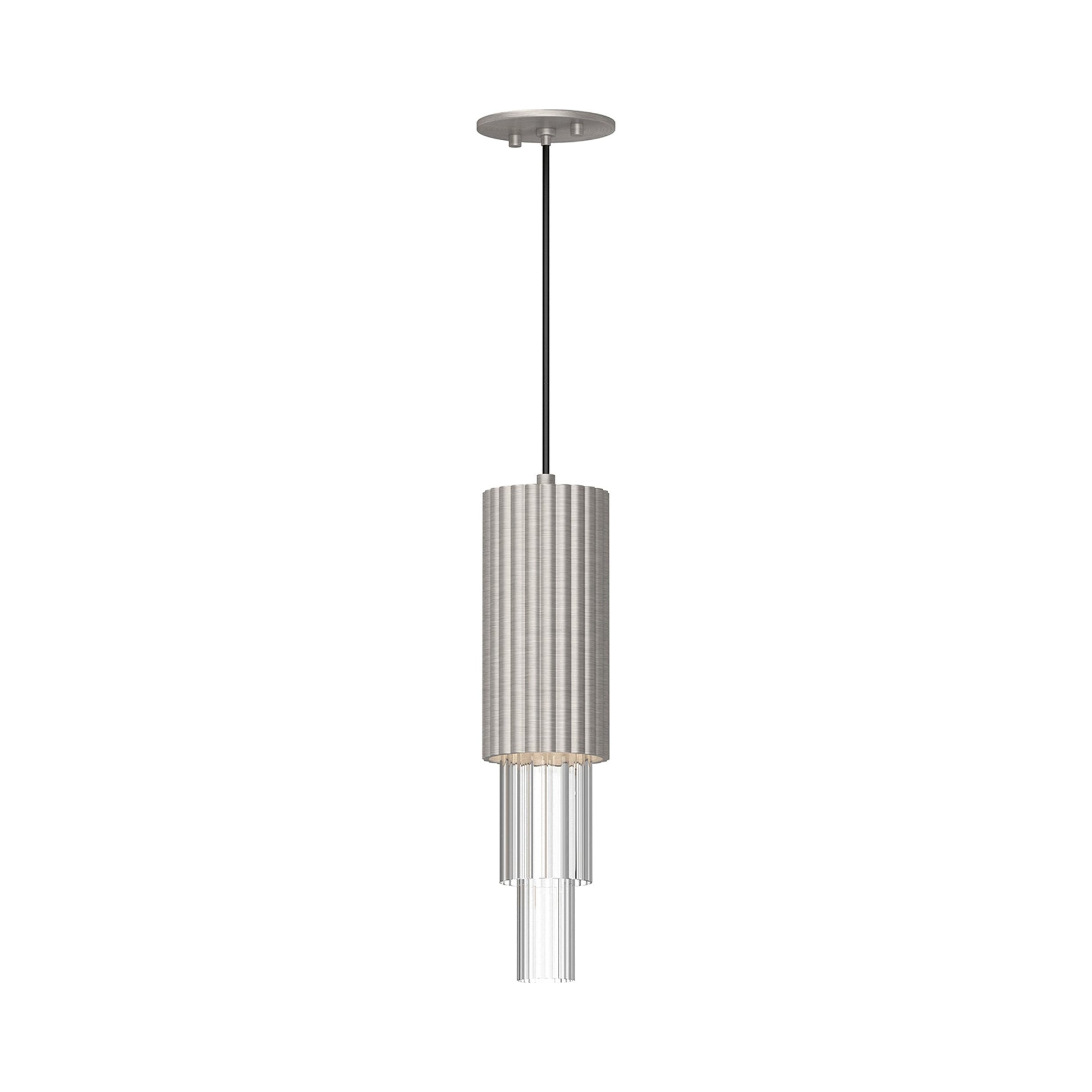Bordeaux LED Pendant Light in Brushed Nickel.